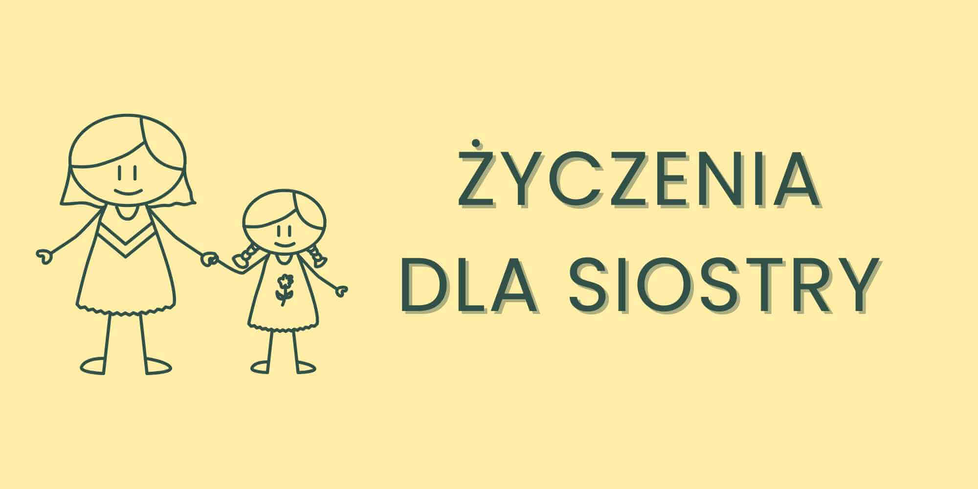 Życzenia dla siostry